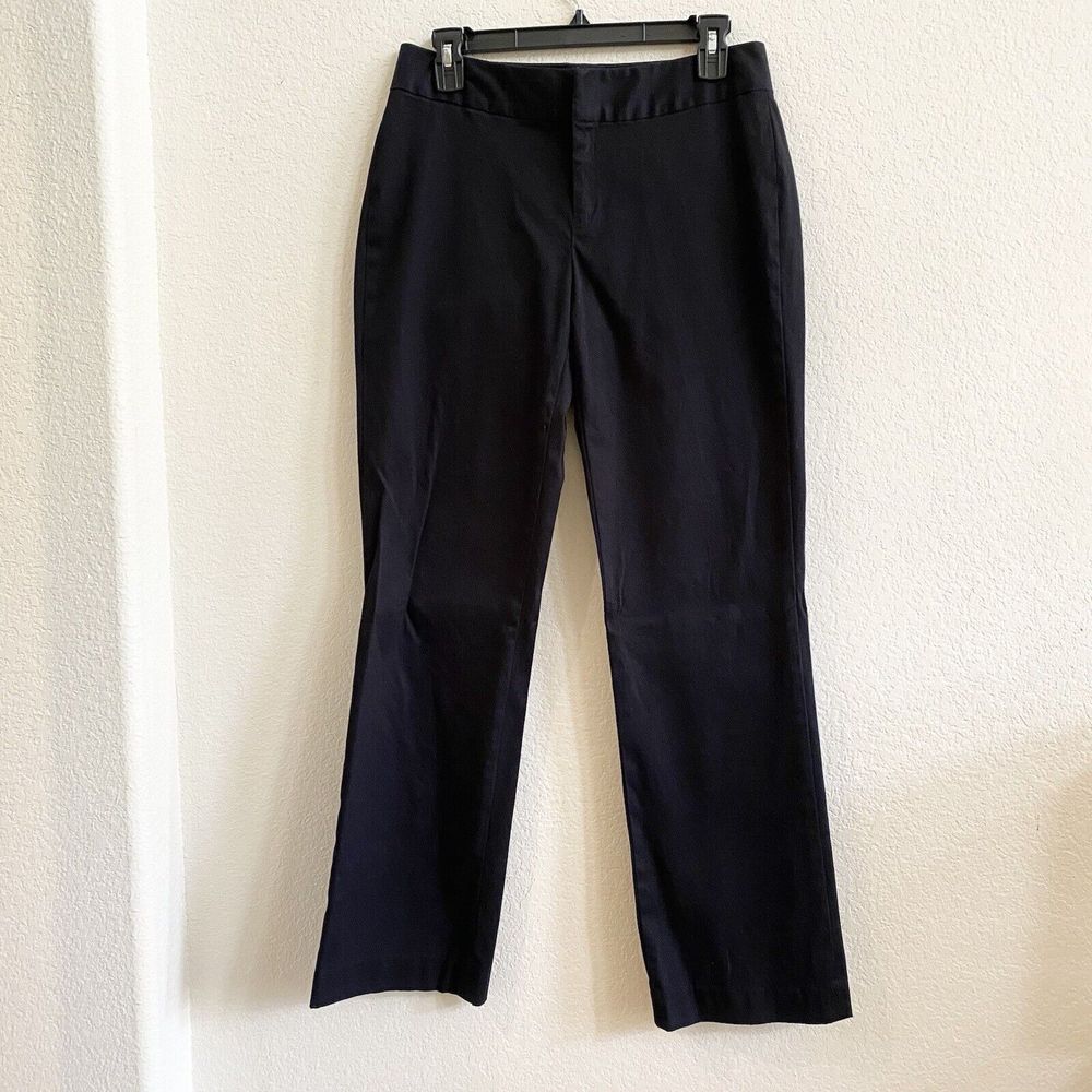Banana Republic Womens Martin Bootcut Pants Stretch Black Mid Rise‎ Career SZ 8